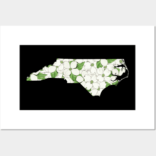 North Carolina in Flowers Posters and Art